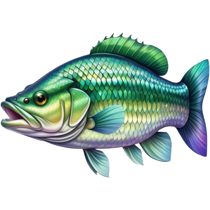 Large mouth bass emoji