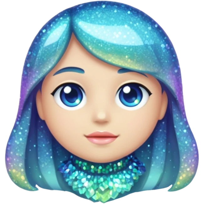 glitter cian panthom emoji