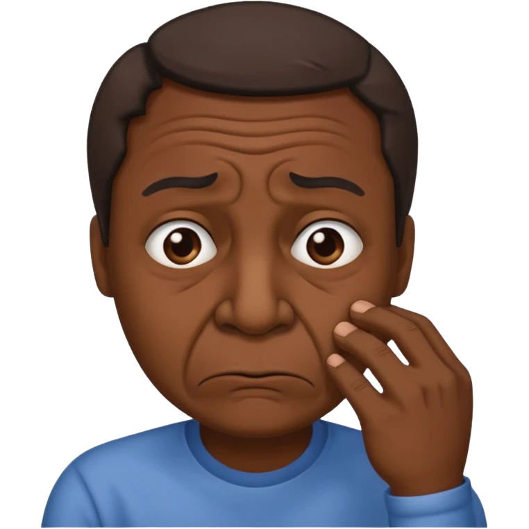 Person holding nose because something else is stinky emoji