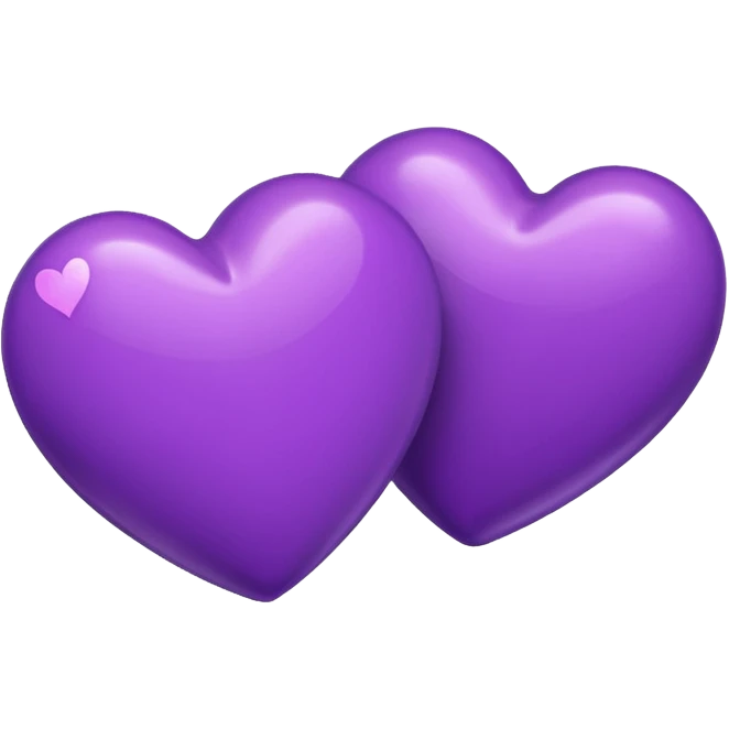 Two purple hearts  emoji