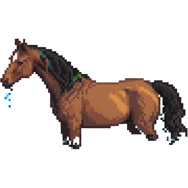 horse in a pool emoji