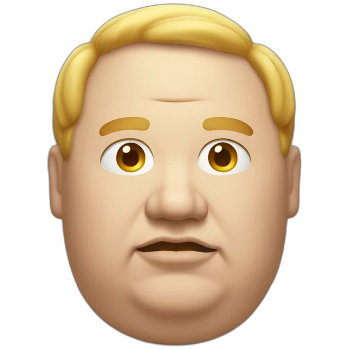 morbidly obese man emoji