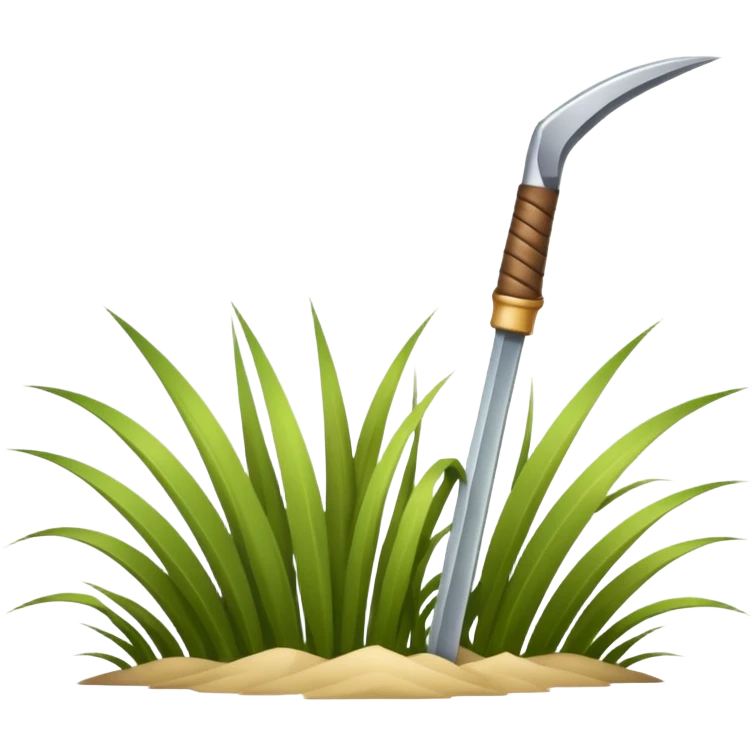 Beige A blade of grass emoji