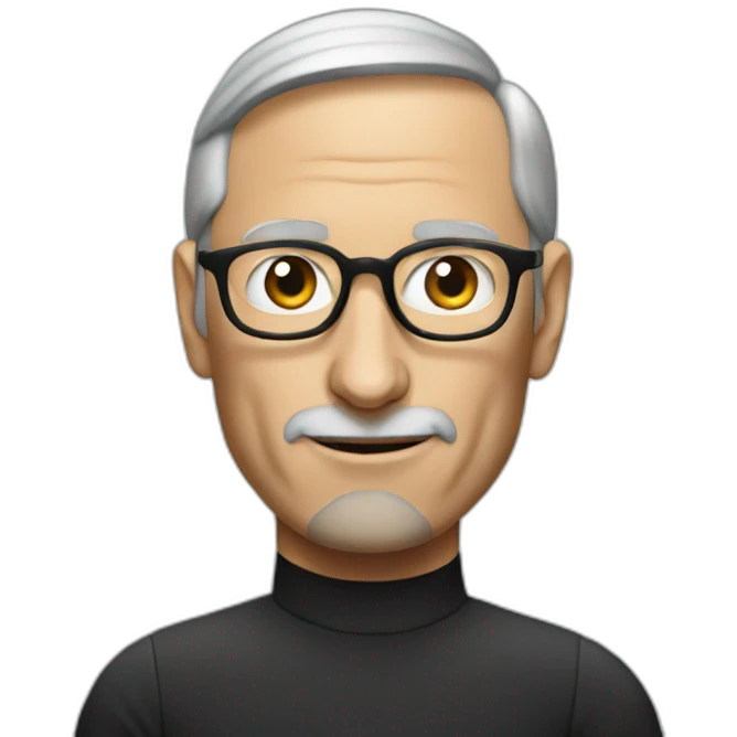 Steve jobs using Android emoji
