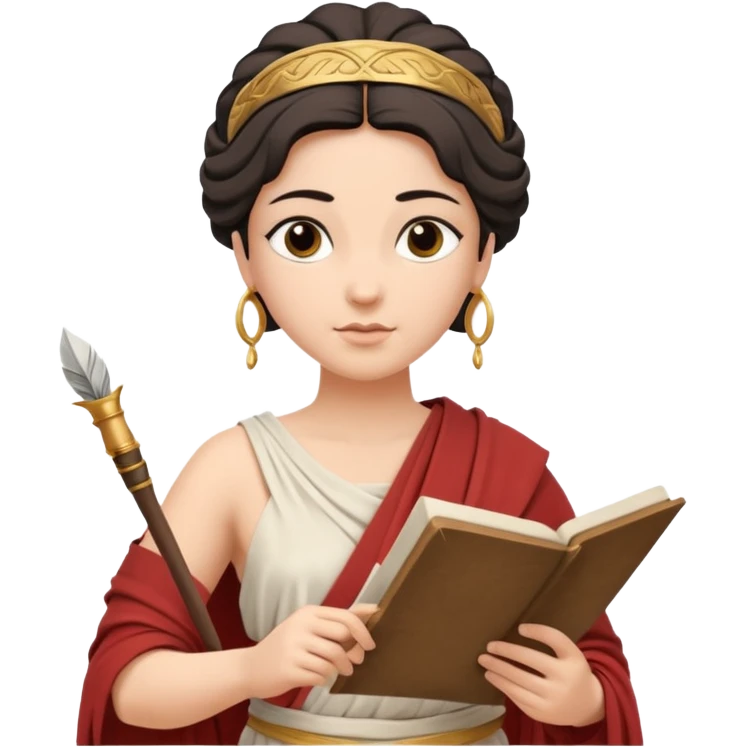 ancient greek woman writing emoji