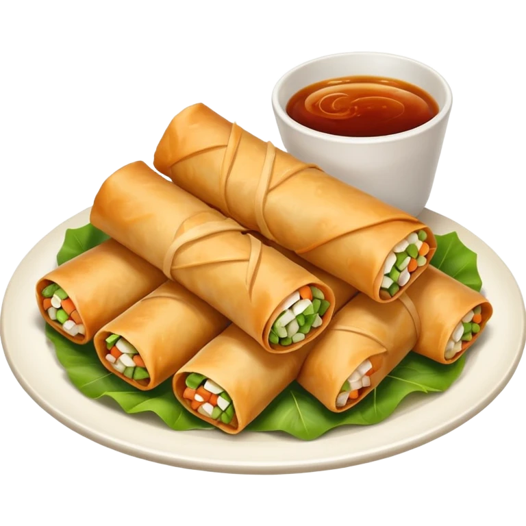 spring rolls in sauce emoji