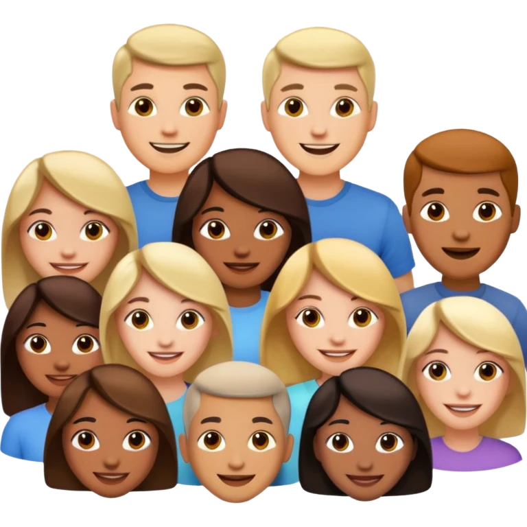 many different groups of people emoji
