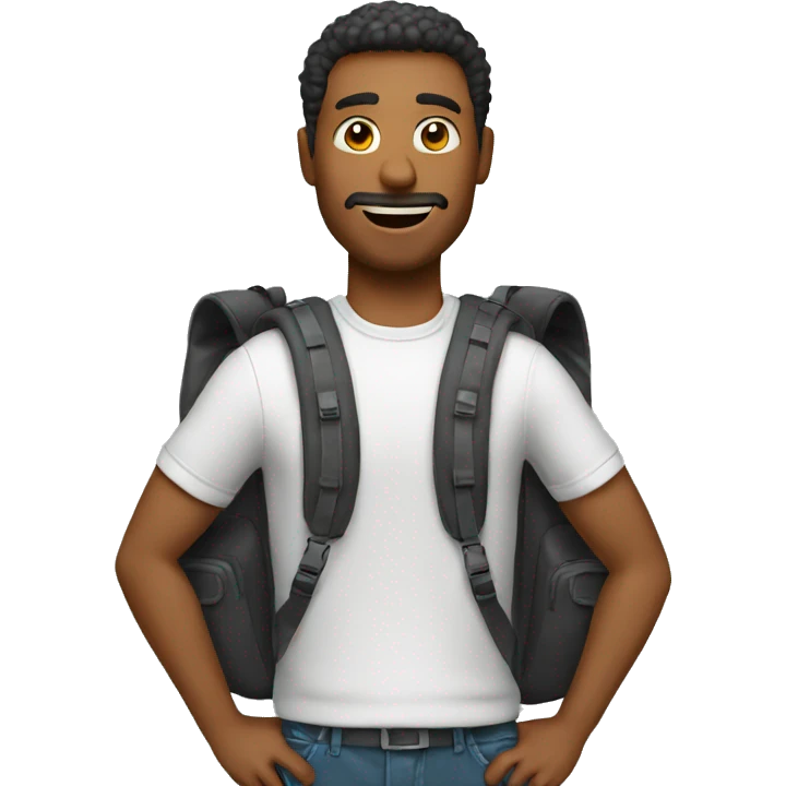 Bagpack man emoji