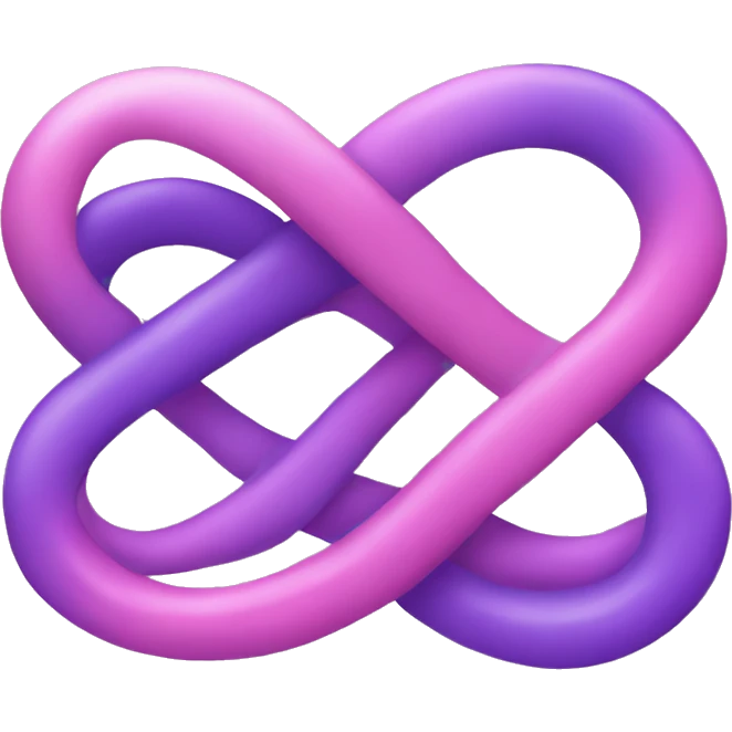 Pink and purple infinity  emoji