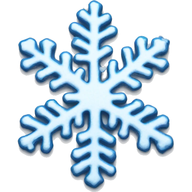 Melting snowflake emoji