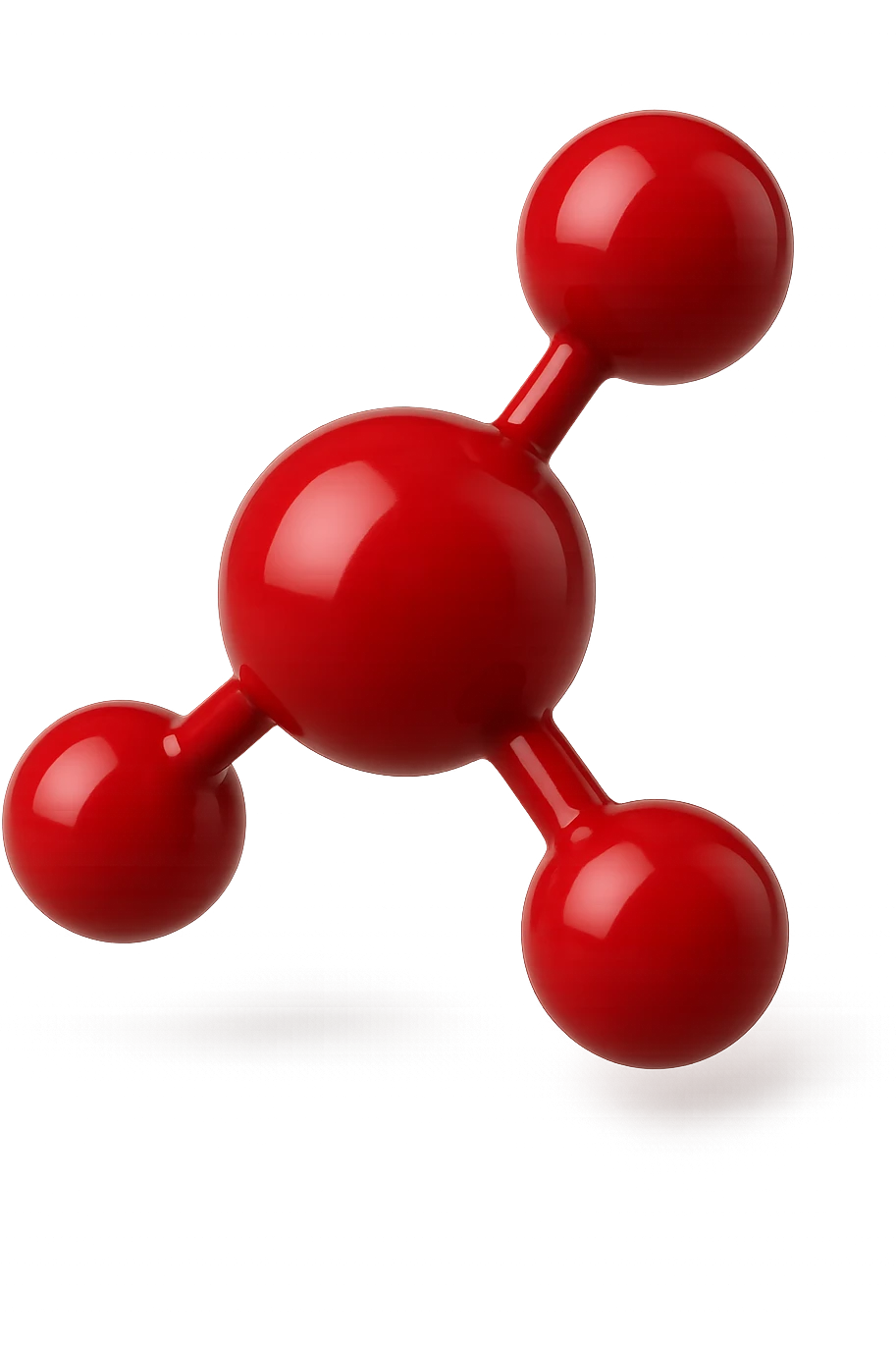 molecola chimica rossa, iperrealistico 4k, isolato su sfondo bianco, iperrealistico 4k, isolato su sfondo bianco emoji