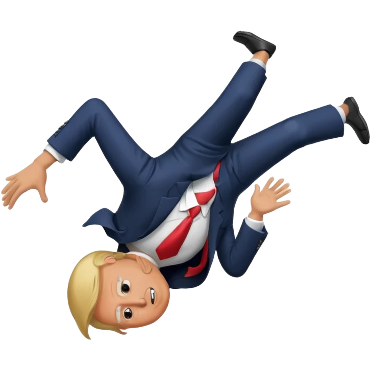 Donald trump doing a backflip  emoji