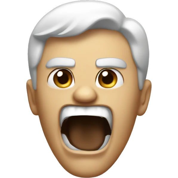 Yelling emoji