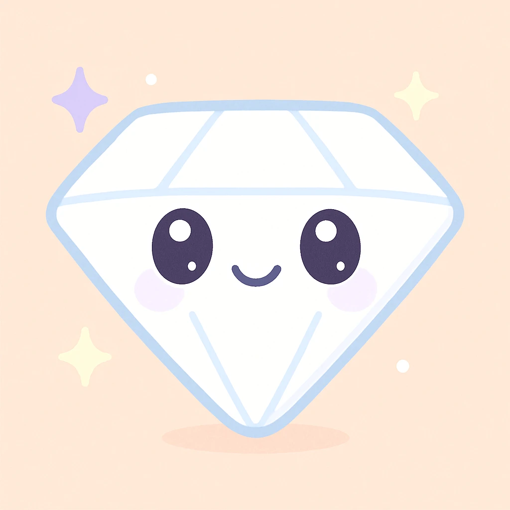 white diamond emoji