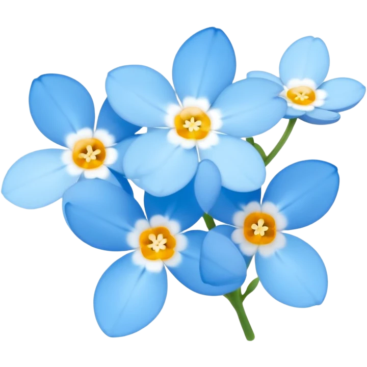 Forget me not emoji