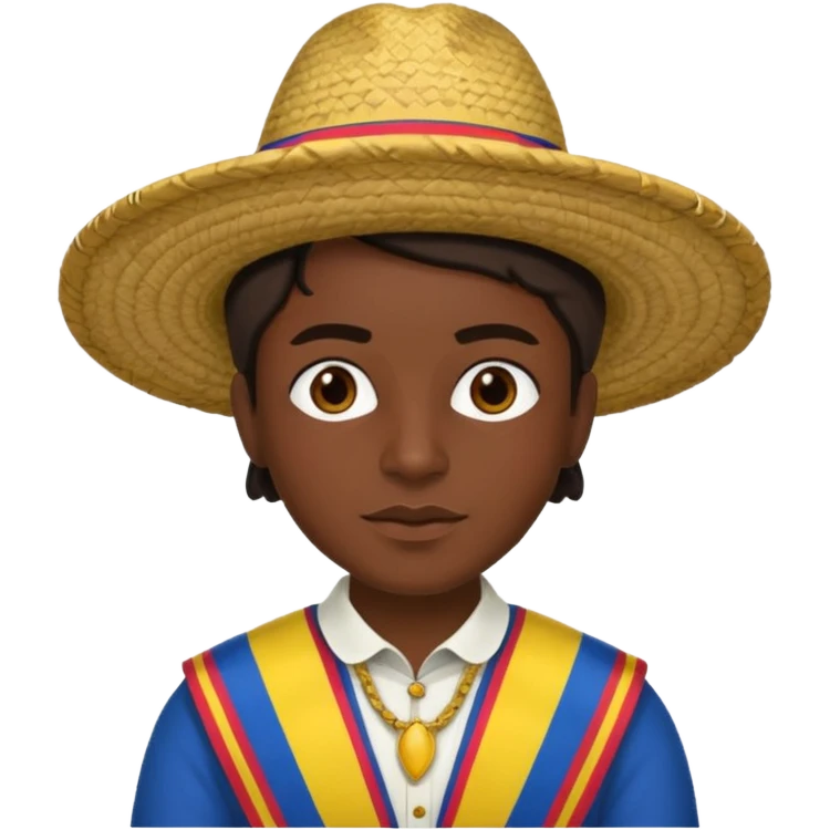 Person with a Colombian outfit  emoji
