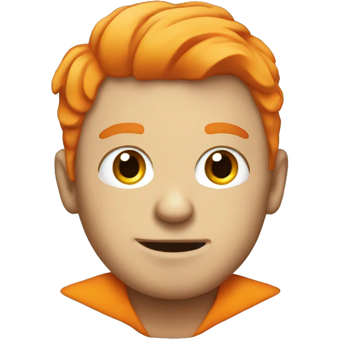 Stupid laptop guy with orange hair emoji