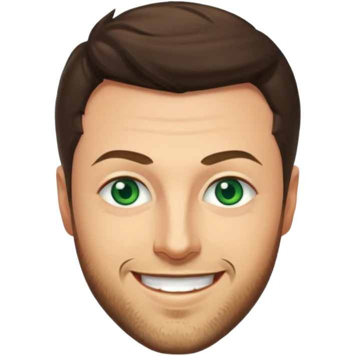 Dan Feuerriegel with green eyes emoji