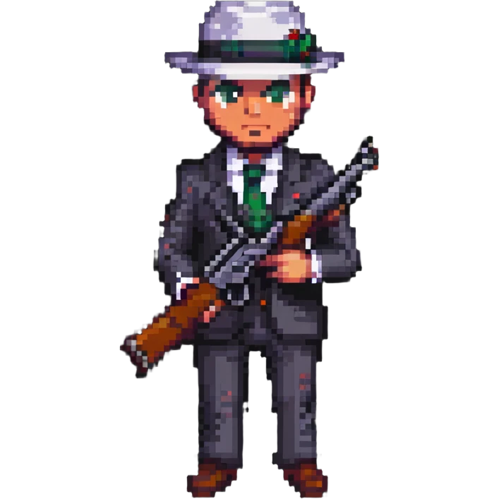 mafia man with gun emoji