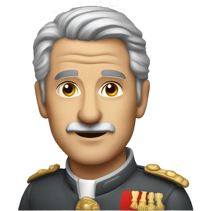 spanish general grey hair handsome distinguished in his late 50s emoji