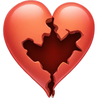 broken kidney like a broken heart emoji