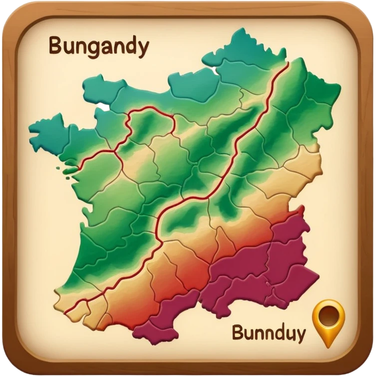 map of Burgundy emoji