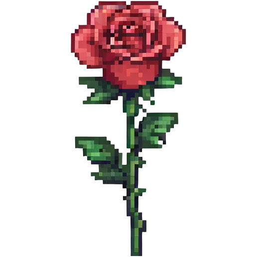 a rose emoji