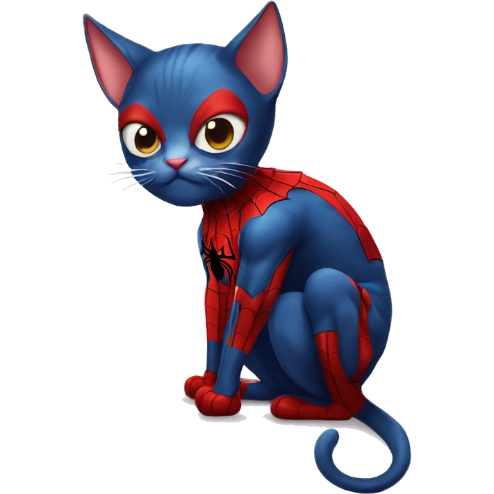 spiderman cat emoji