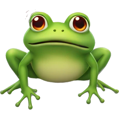 Frog with fireworks coming out of its mouth emoji