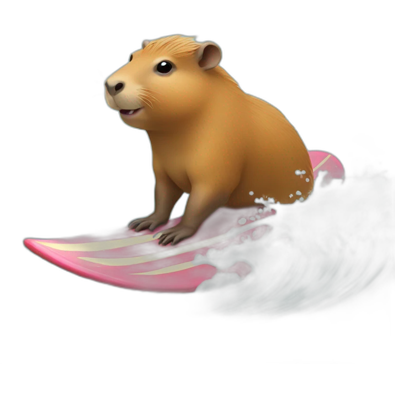 capybara surfing emoji