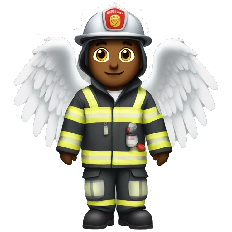fireman with angel wings emoji