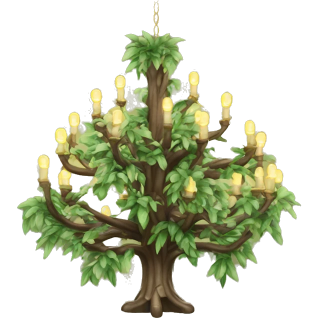 chandelier in tree emoji