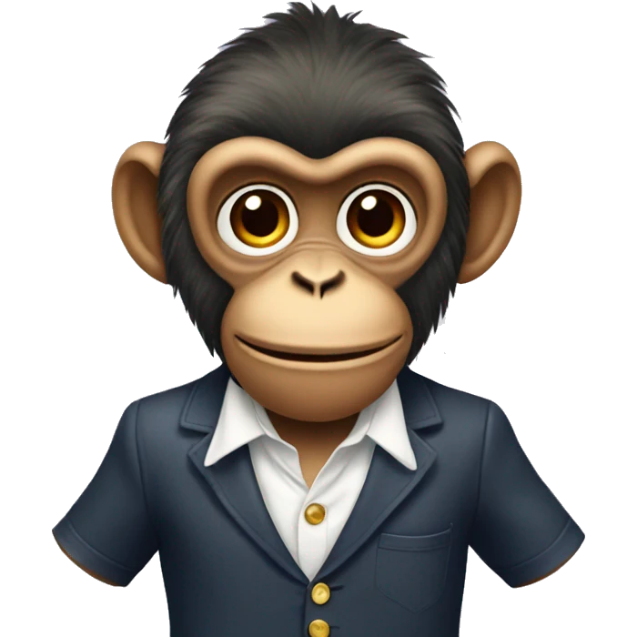 preppy monkey emoji