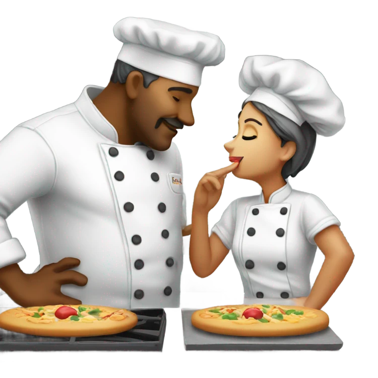 Kiss the chef emoji