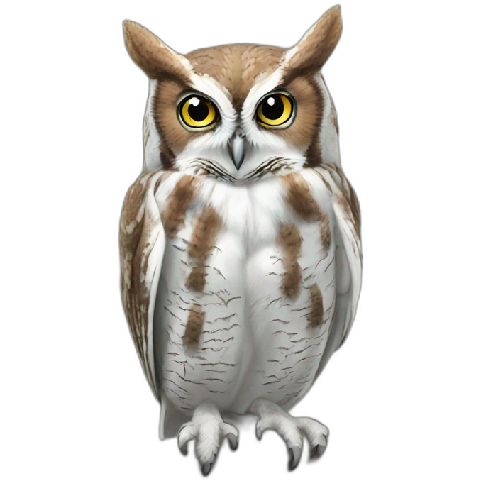 simple eastern screech owl emoji