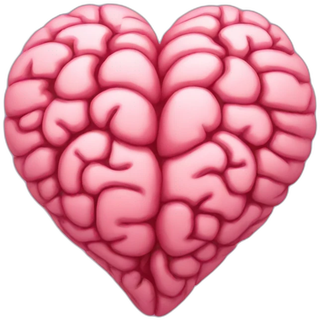 heart, brain emoji