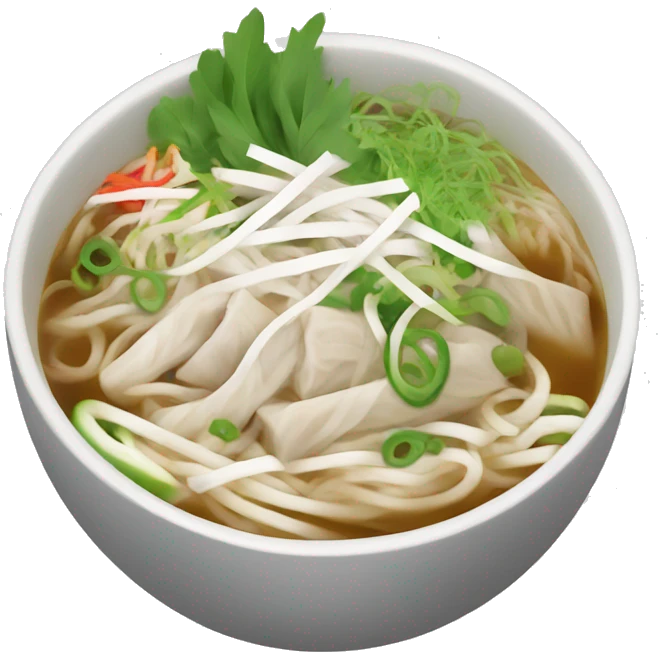 Bowl of pho emoji