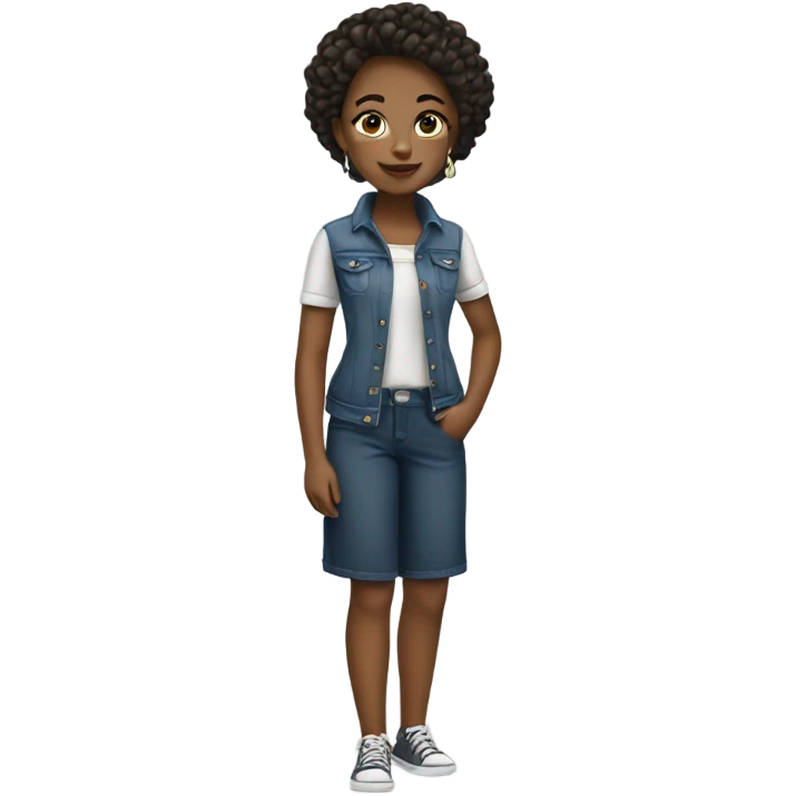 Cool girl emoji