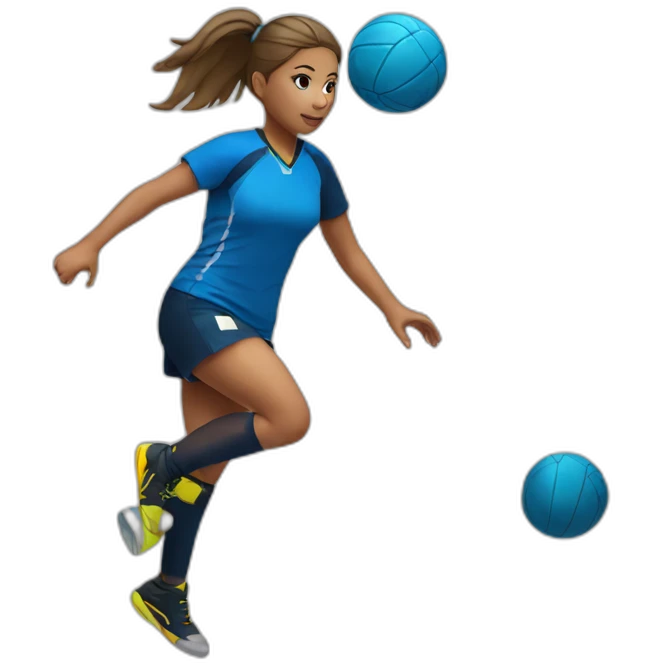 girl handball player emoji
