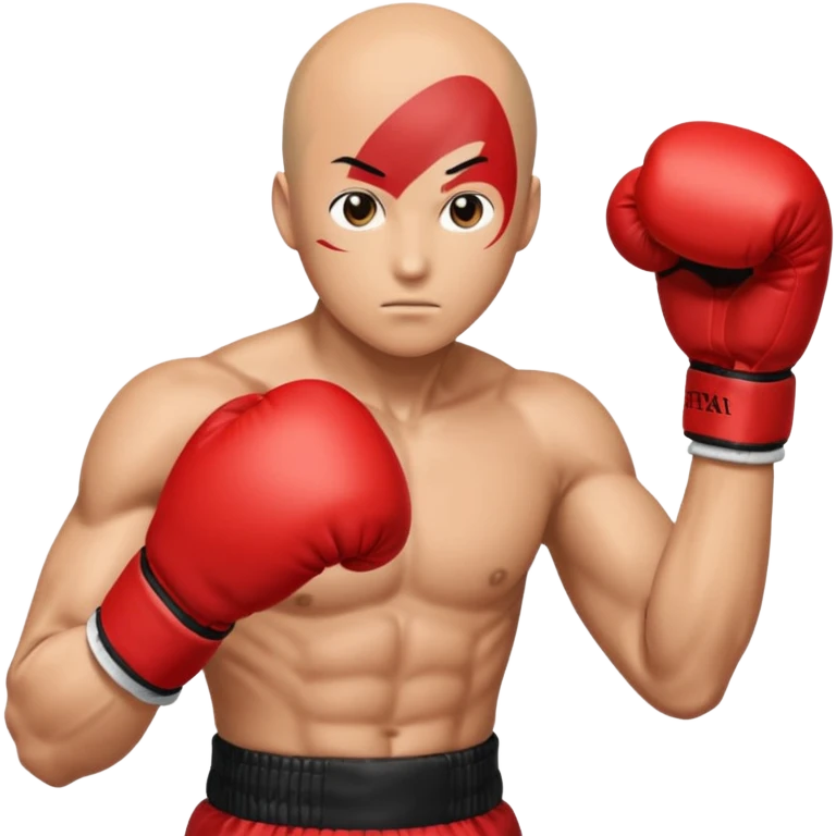 Saitama red hand punch with boxing glove emoji