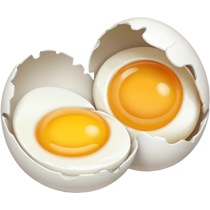 Genera dos huevos rotos  emoji