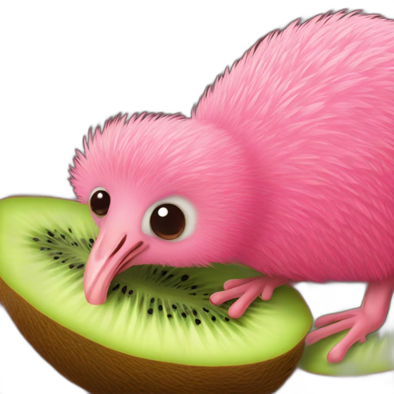 Pinku kiwi emoji