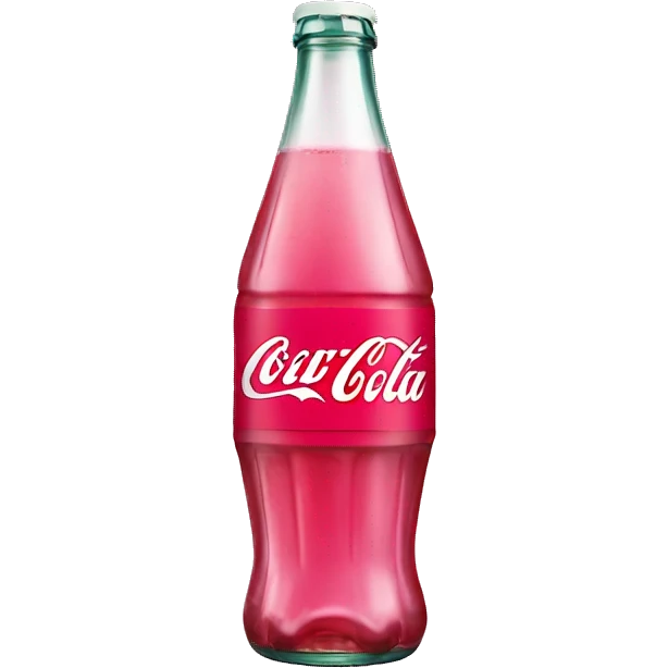 pink coca cola bottle emoji