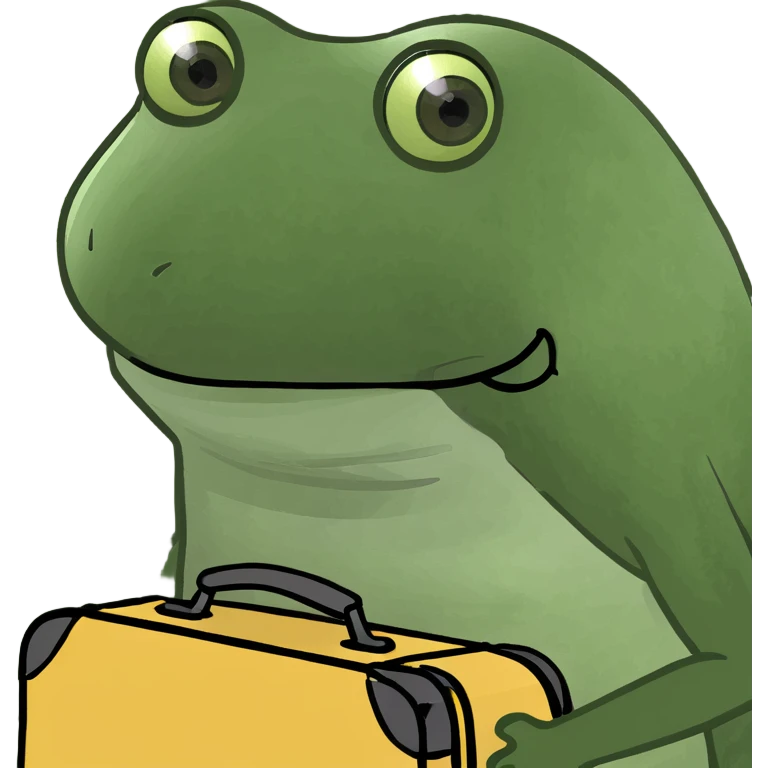travel suitcase bufo style emoji