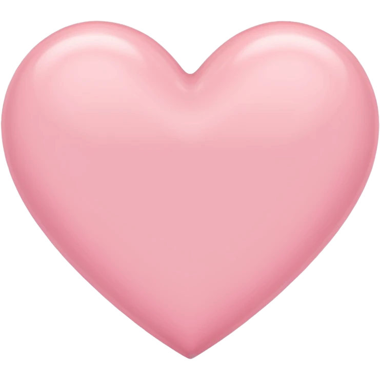 Pastel pink heart emoji