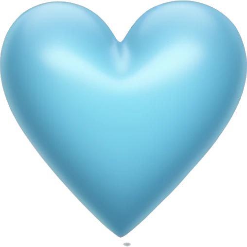 pale blue heart emoji
