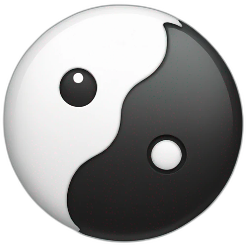 Yin yang emoji