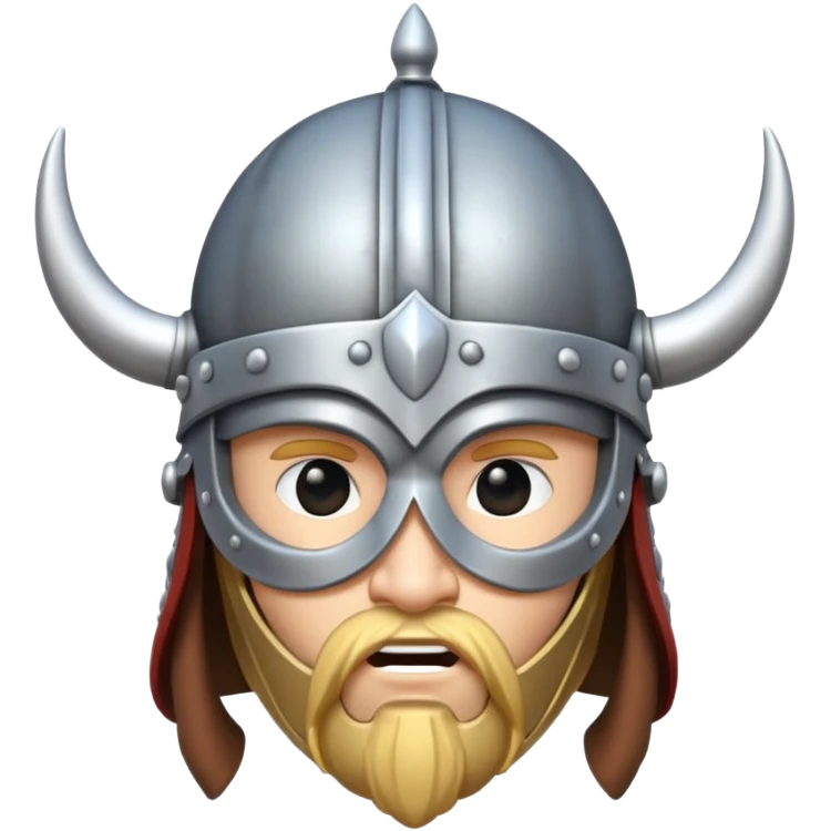 viking helmet in the air emoji