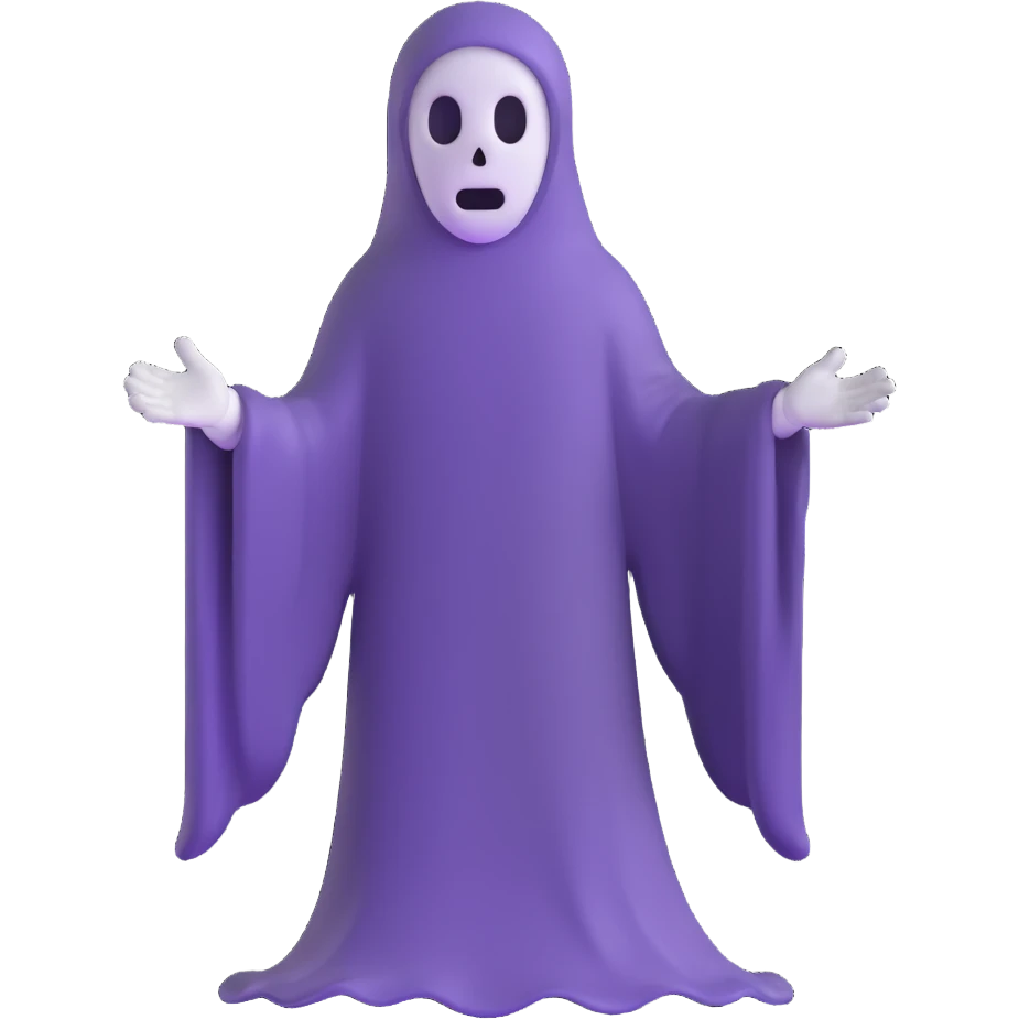spooky ghost emoji