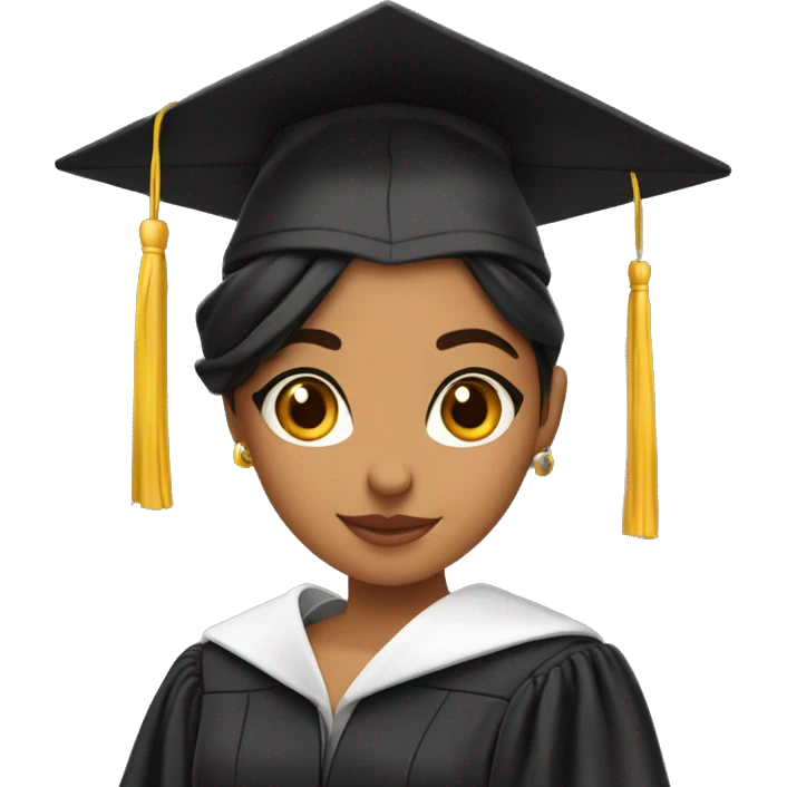 college graduation latina girl emoji